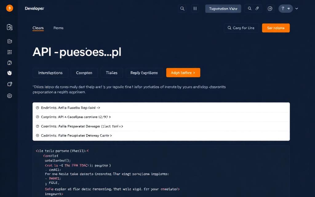 REST API documentation portal with code examples